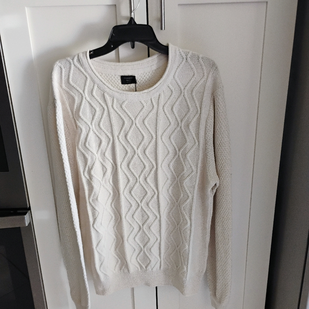 Cream colored cotton sweater